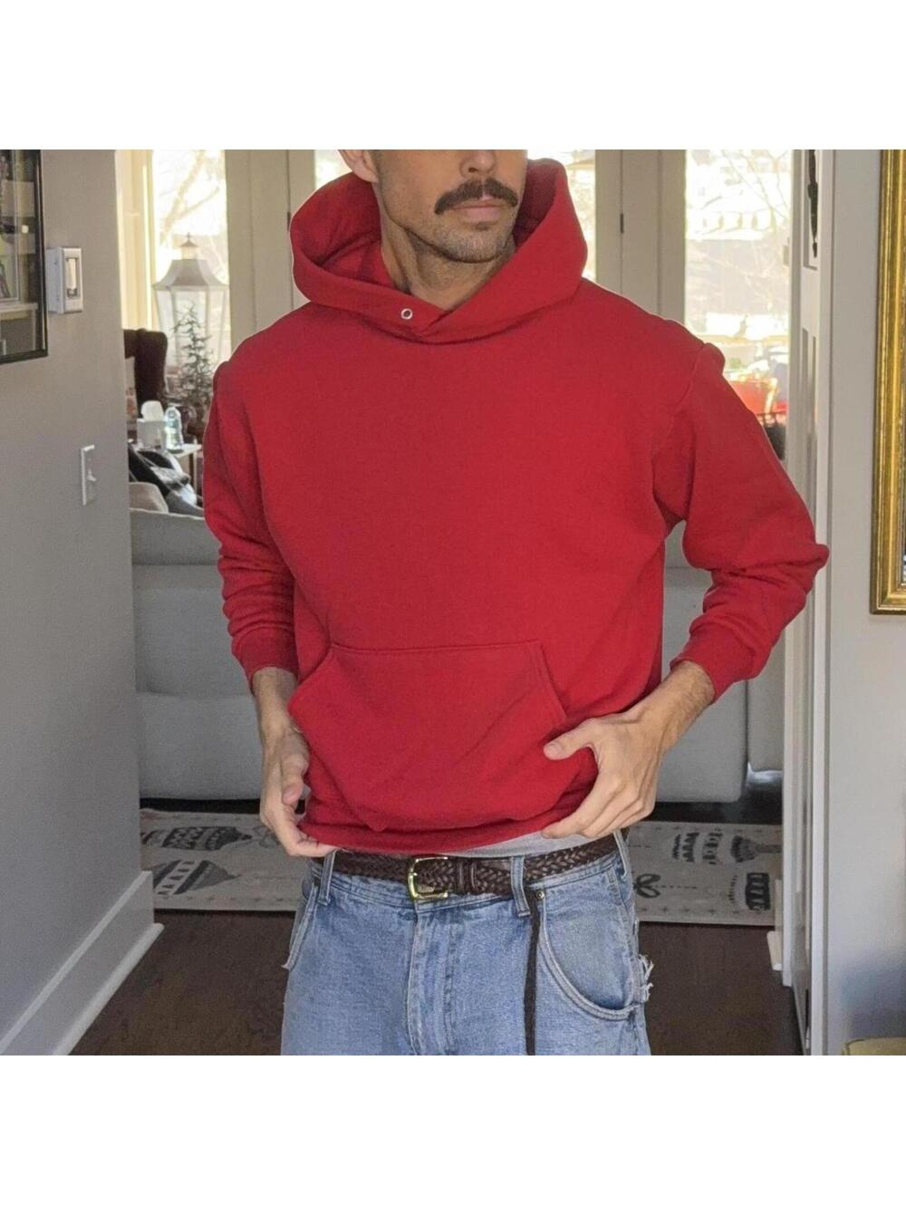 ❤️ Vintage Jerzees Super Sweats Red Hoodie • Size M